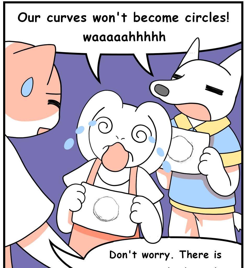 Mikesaka Art Class (◆Episodes are about art methods.) - Episode 119, Page 6: 94. ◆How to Draw a Circle
