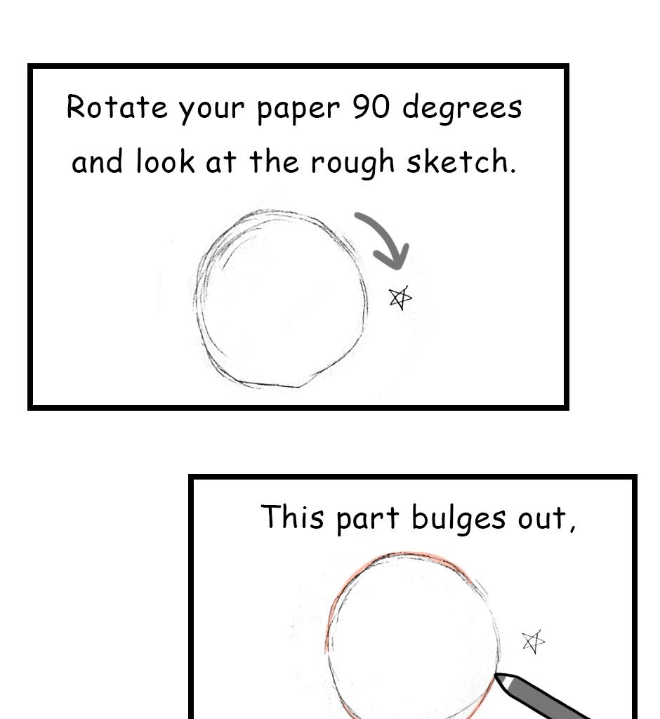 Mikesaka Art Class (◆Episodes are about art methods.) - Episode 120, Page 3: 95. ◆How to Fix a Distorted Circle