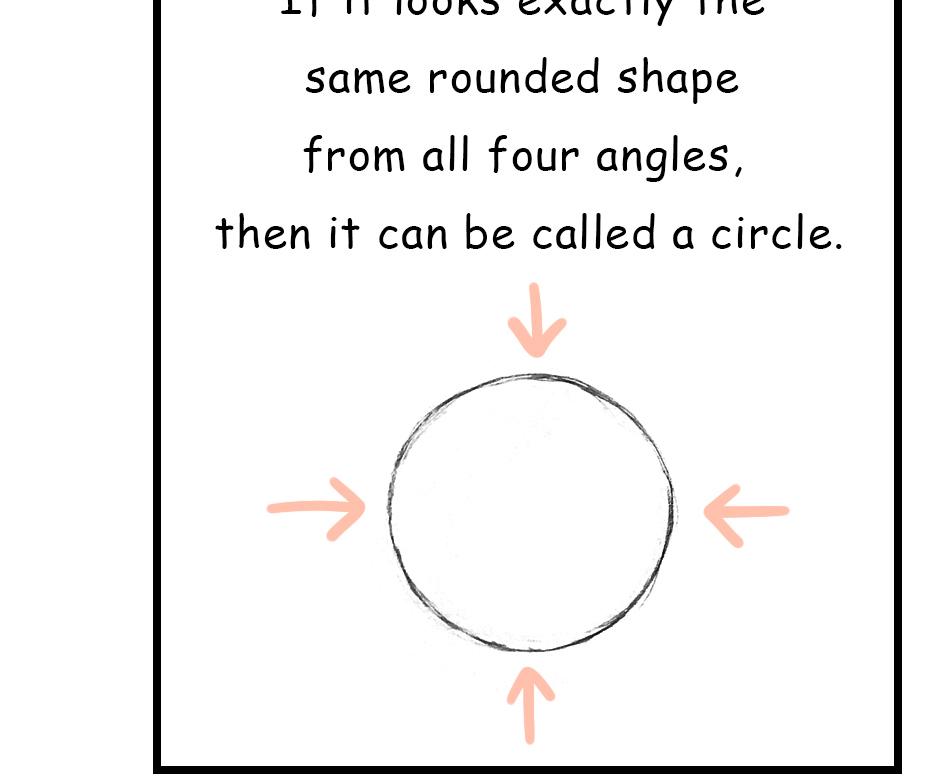 Mikesaka Art Class (◆Episodes are about art methods.) - Episode 120, Page 5: 95. ◆How to Fix a Distorted Circle
