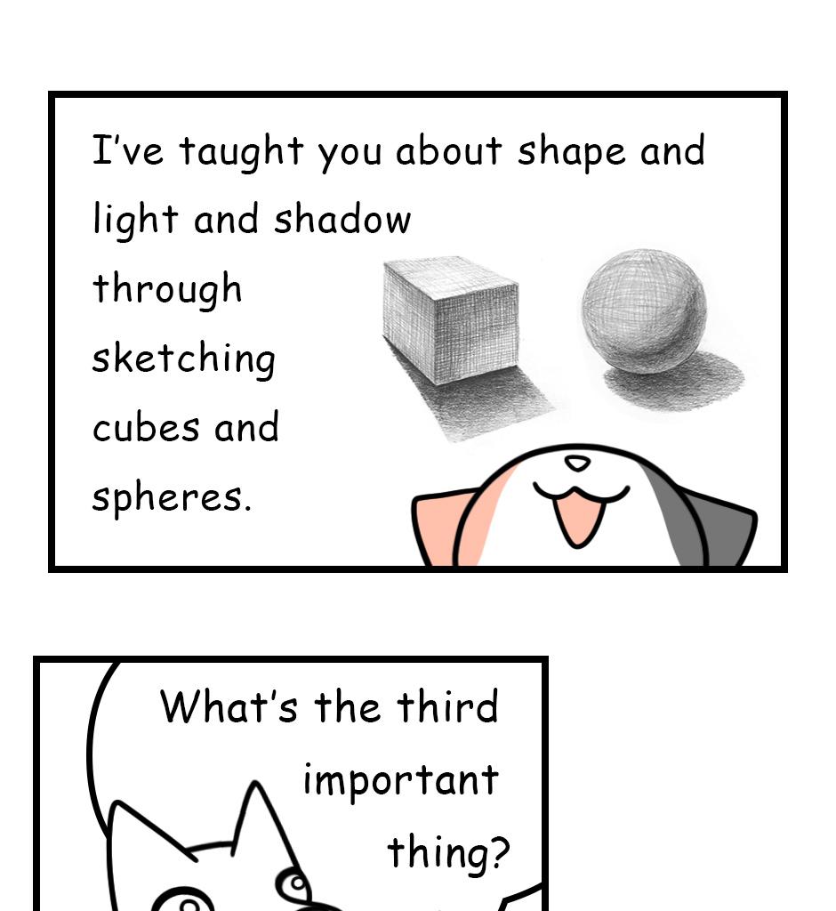 Mikesaka Art Class (◆Episodes are about art methods.) - Episode 124, Page 4: 98. ◆The Three Key Elements of Sketching