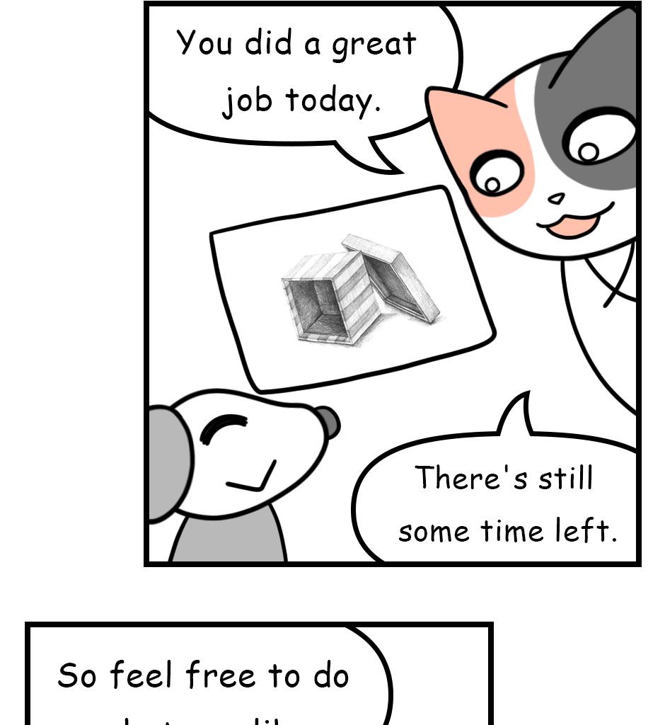 Mikesaka Art Class (◆Episodes are about art methods.) - Episode 125, Page 2: 99. How to Use a Broom