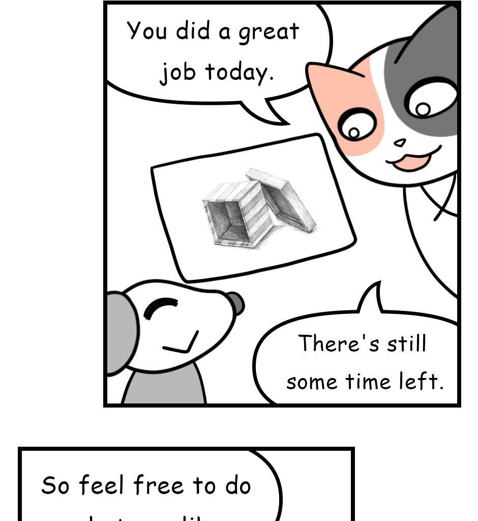 Mikesaka Art Class (◆Episodes are about art methods.) - Episode 125, Page 2: 99. How to Use a Broom