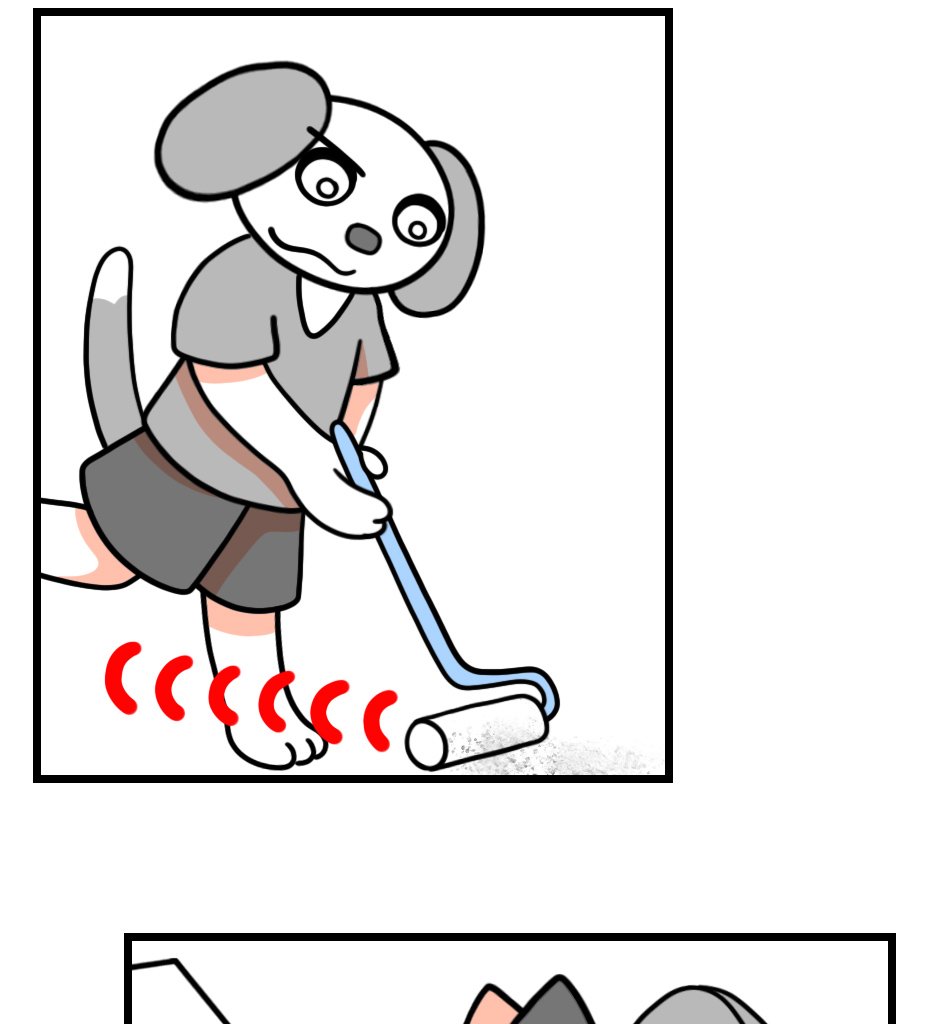 Mikesaka Art Class (◆Episodes are about art methods.) - Episode 125, Page 9: 99. How to Use a Broom