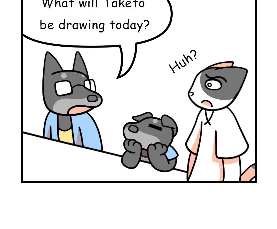 Mikesaka Art Class (◆Episodes are about art methods.) - Episode 127, Page 6:  101. Hanging Down(1/3)