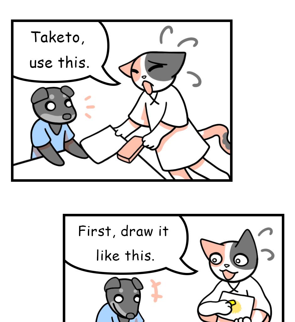 Mikesaka Art Class (◆Episodes are about art methods.) - Episode 128, Page 1: 101. Hanging Down(2/3)