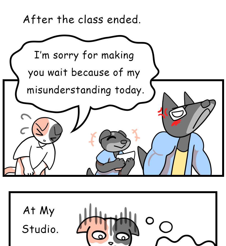 Mikesaka Art Class (◆Episodes are about art methods.) - Episode 128, Page 2: 101. Hanging Down(2/3)