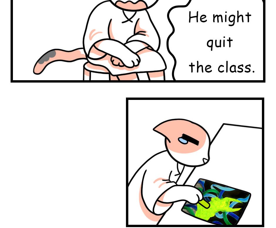 Mikesaka Art Class (◆Episodes are about art methods.) - Episode 128, Page 2: 101. Hanging Down(2/3)