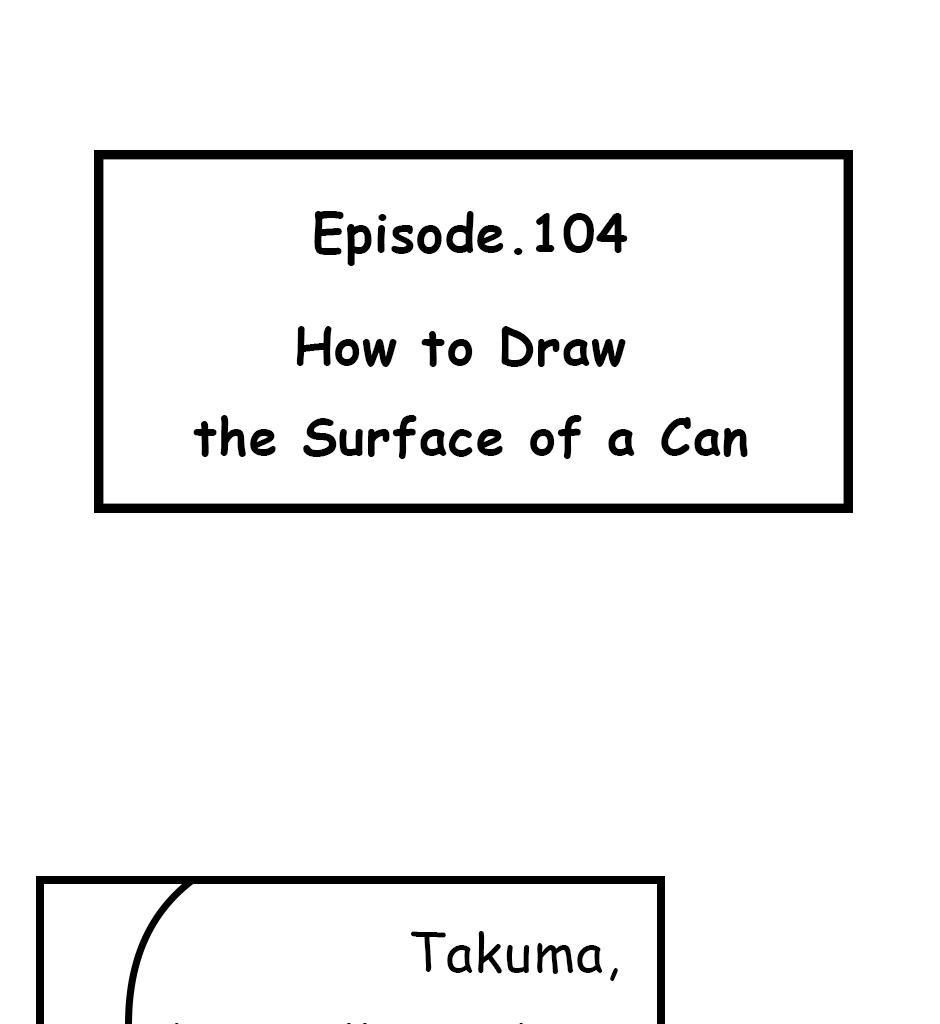 Mikesaka Art Class (◆Episodes are about art methods.) - Episode 132, Page 1:  104. ◆How to Draw the Surface of a Can
