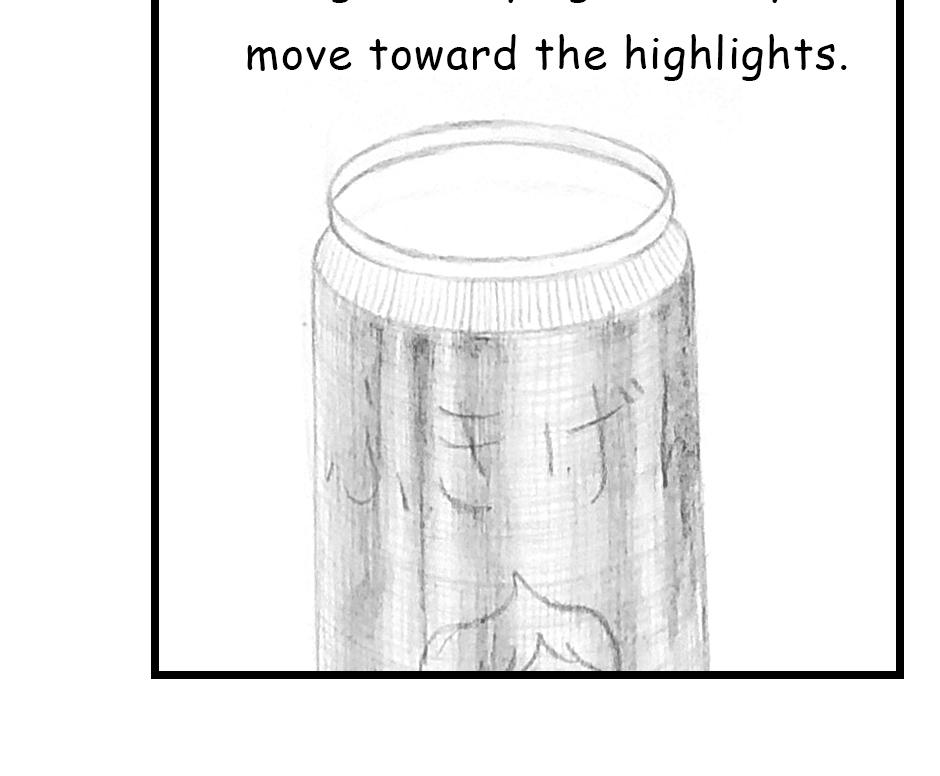 Mikesaka Art Class (◆Episodes are about art methods.) - Episode 133, Page 7:  105. ◆Shading and Adding Details to Metal