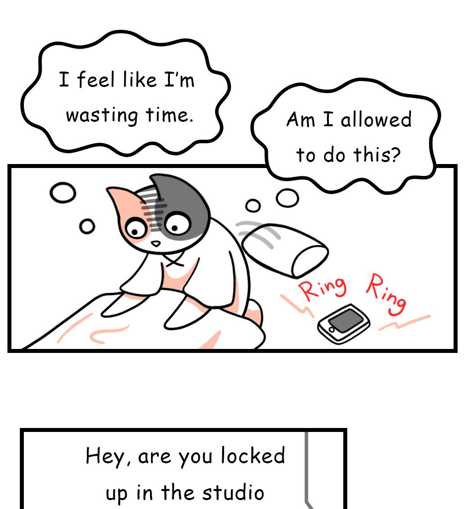 Mikesaka Art Class (◆Episodes are about art methods.) - Episode 135, Page 7:  107. Resting Feathers(1/3)