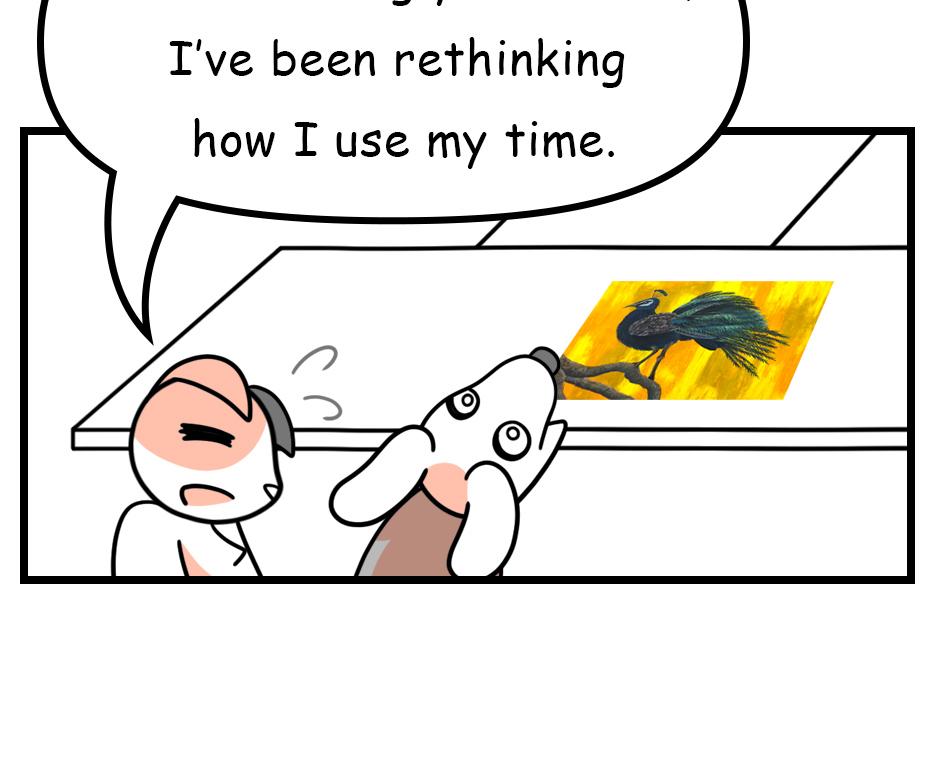 Mikesaka Art Class (◆Episodes are about art methods.) - Episode 137, Page 2:  107. Resting Feathers(3/3)