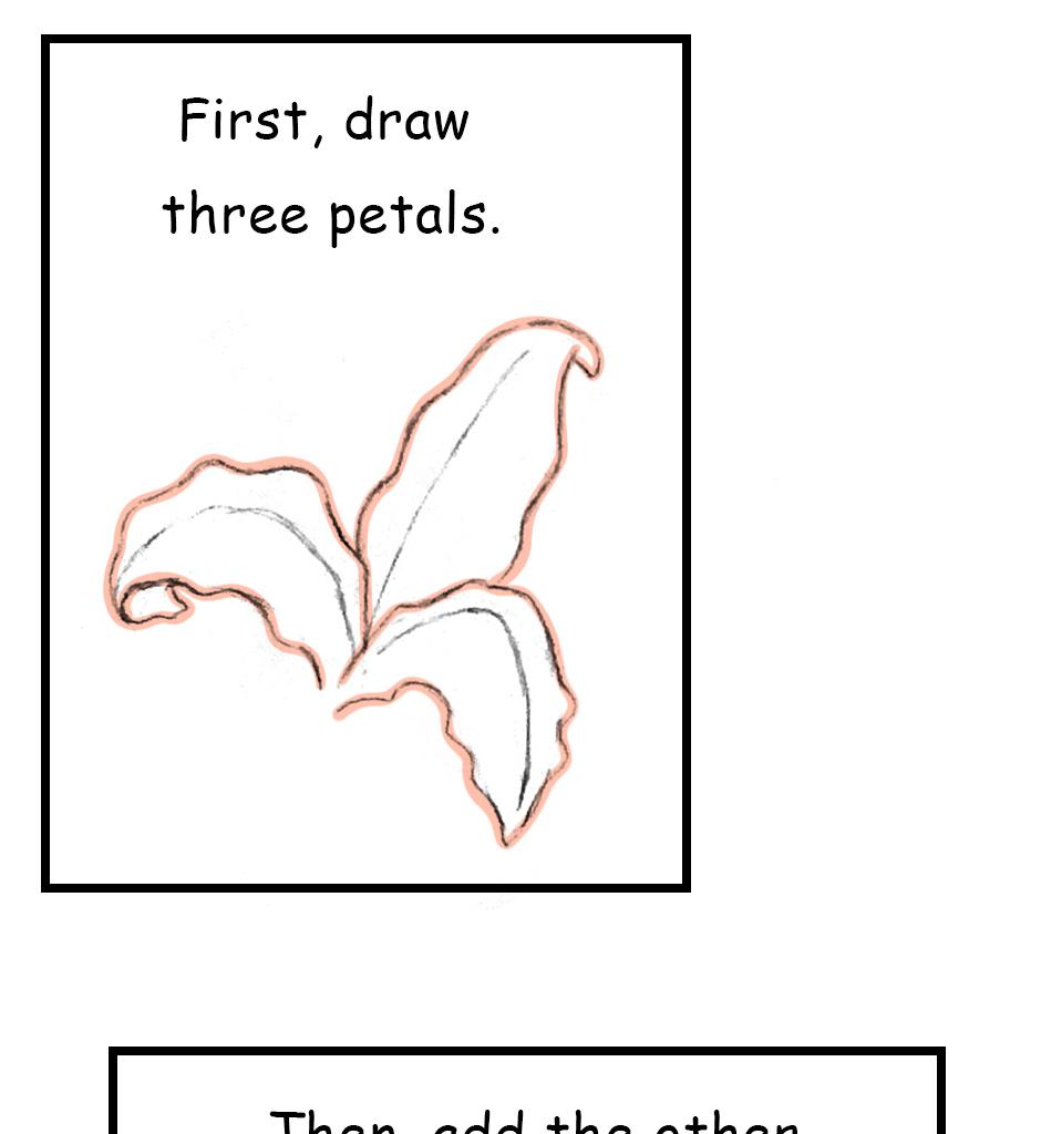 Mikesaka Art Class (◆Episodes are about art methods.) - Episode 141, Page 5: 110. ◆Sketching a Lily