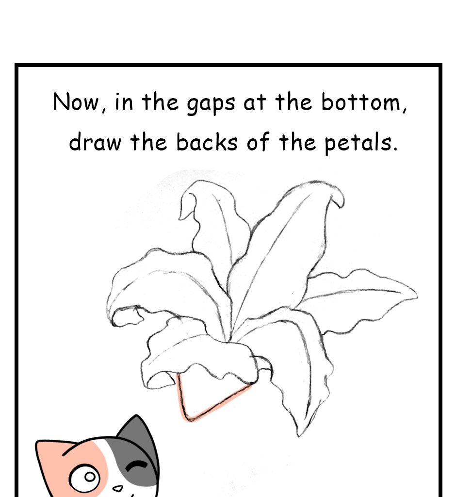 Mikesaka Art Class (◆Episodes are about art methods.) - Episode 141, Page 6: 110. ◆Sketching a Lily