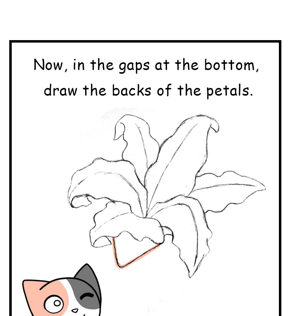 Mikesaka Art Class (◆Episodes are about art methods.) - Episode 141, Page 6: 110. ◆Sketching a Lily