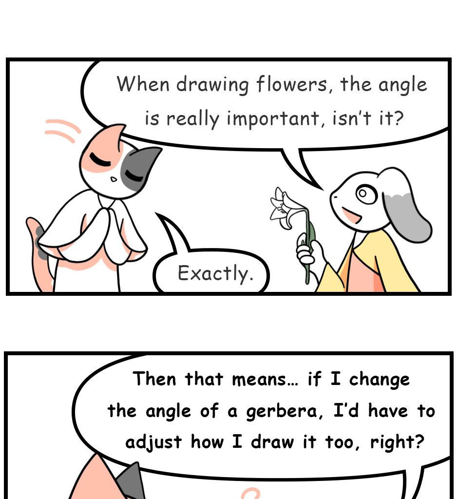 Mikesaka Art Class (◆Episodes are about art methods.) - Episode 141, Page 10: 110. ◆Sketching a Lily