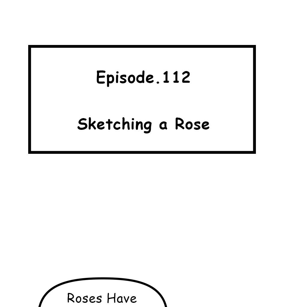 Mikesaka Art Class (◆Episodes are about art methods.) - Episode 145, Page 1: 112. ◆Sketching a Rose