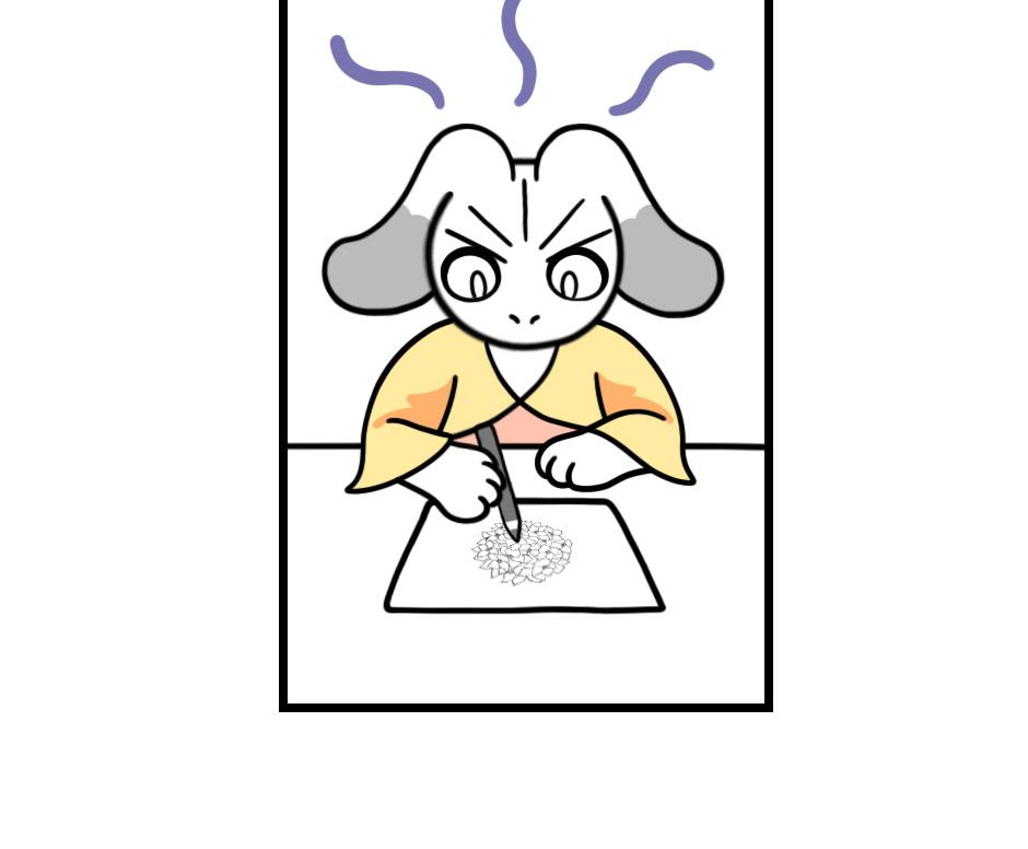 Mikesaka Art Class (◆Episodes are about art methods.) - Episode 146, Page 5: 113. ◆Sketching a Hydrangea