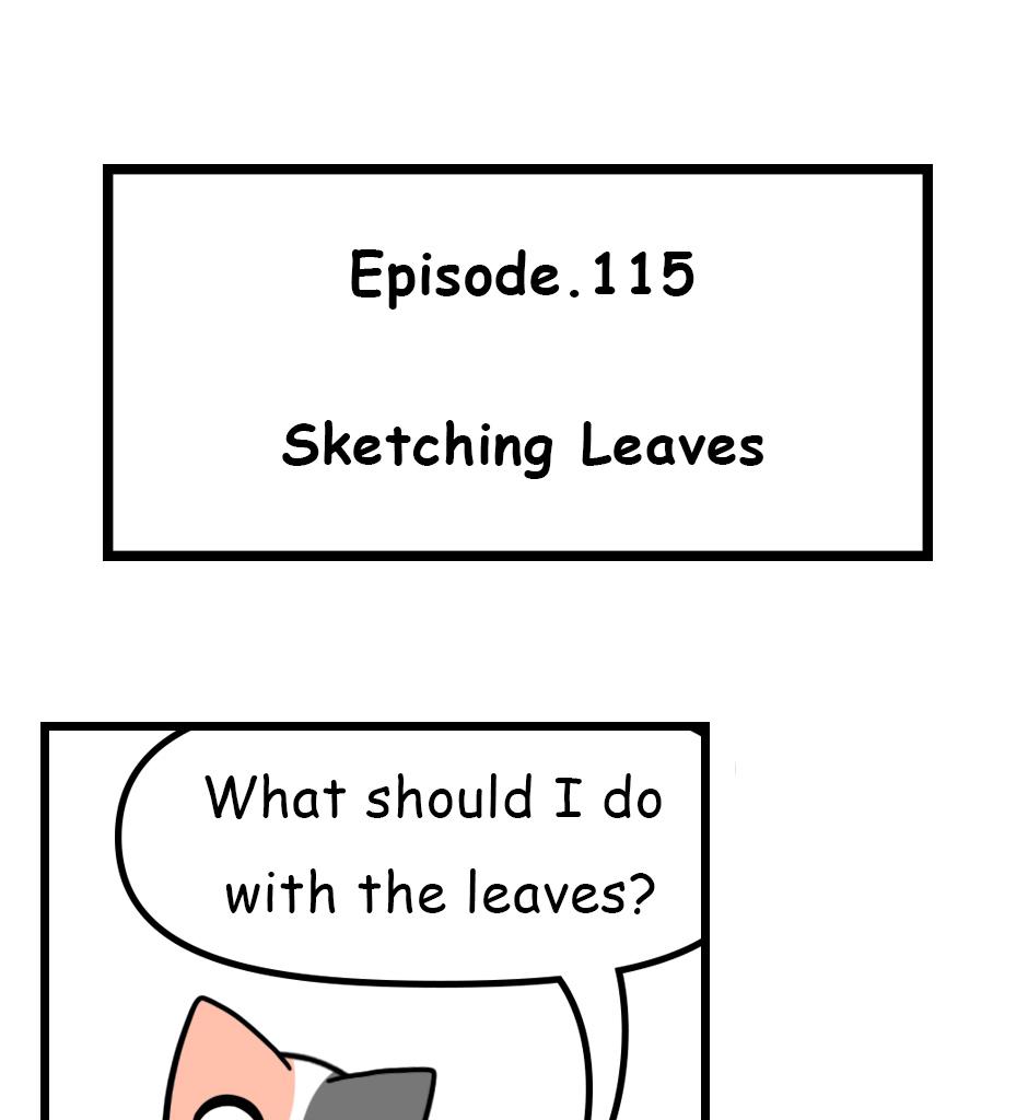 Mikesaka Art Class (◆Episodes are about art methods.) - Episode 148, Page 1: 115. ◆Sketching Leaves