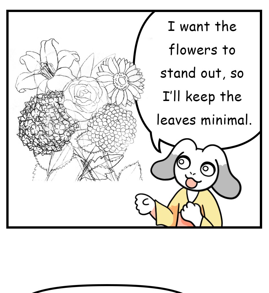 Mikesaka Art Class (◆Episodes are about art methods.) - Episode 148, Page 7: 115. ◆Sketching Leaves