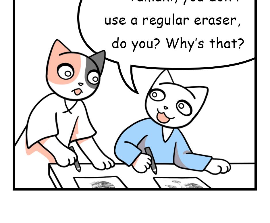 Mikesaka Art Class (◆Episodes are about art methods.) - Episode 149, Page 1: 116. ◆Kneaded Eraser Tricks