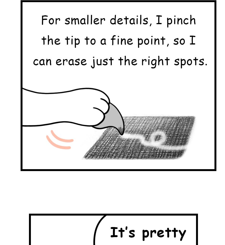 Mikesaka Art Class (◆Episodes are about art methods.) - Episode 149, Page 3: 116. ◆Kneaded Eraser Tricks