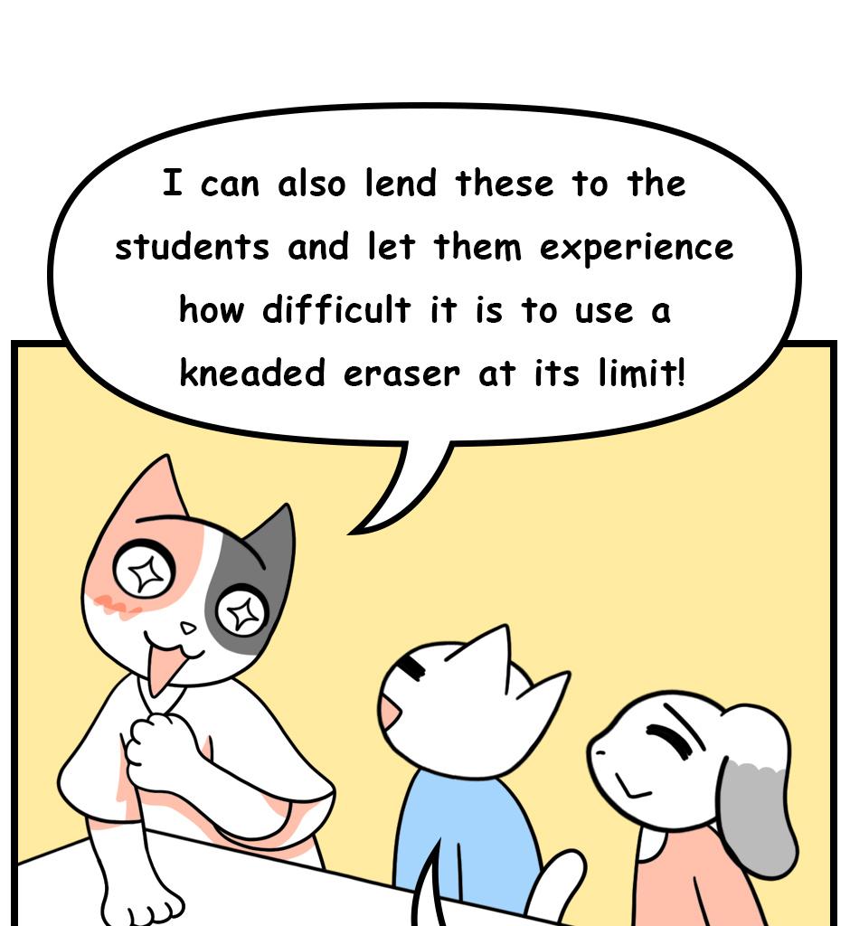 Mikesaka Art Class (◆Episodes are about art methods.) - Episode 149, Page 6: 116. ◆Kneaded Eraser Tricks