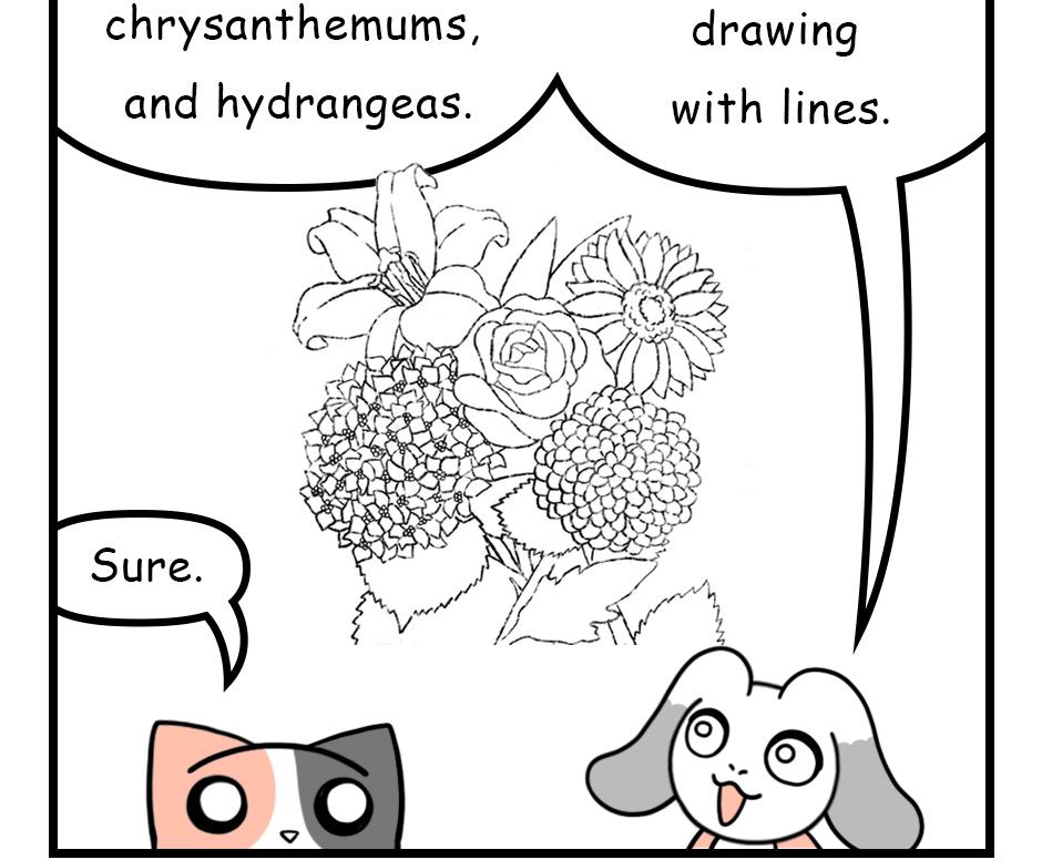 Mikesaka Art Class (◆Episodes are about art methods.) - Episode 150, Page 2: 117. ◆Adding Line Art Details