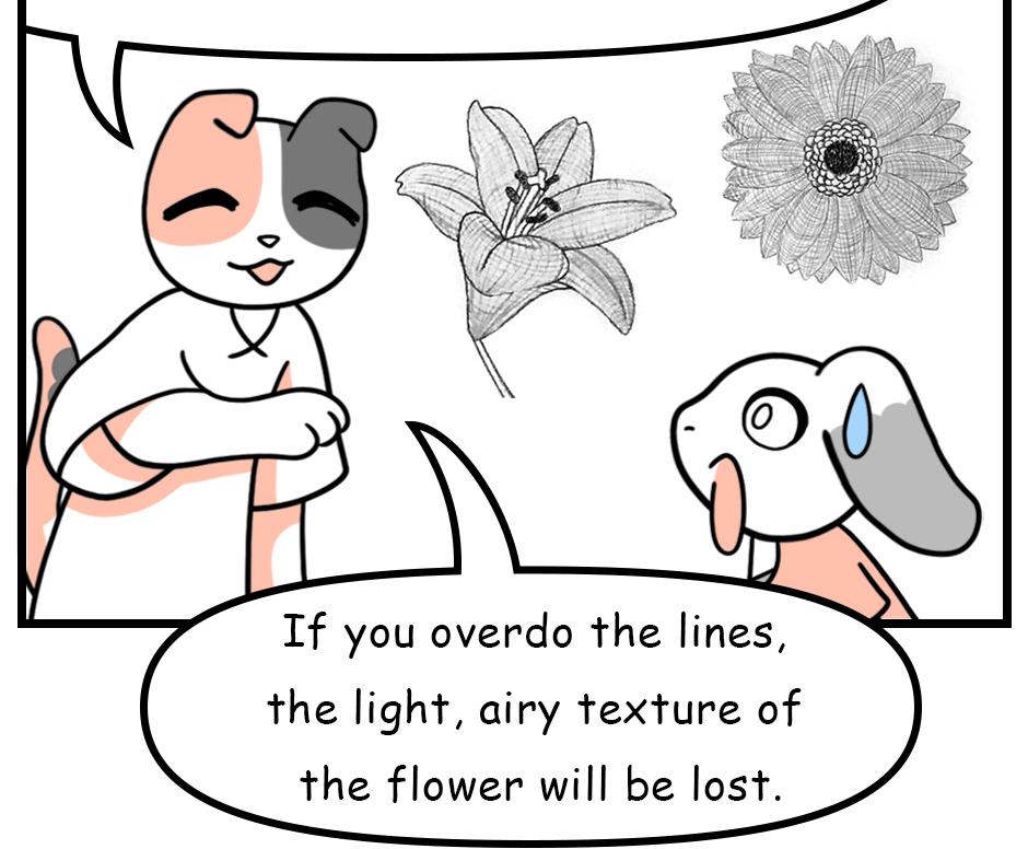 Mikesaka Art Class (◆Episodes are about art methods.) - Episode 150, Page 4: 117. ◆Adding Line Art Details