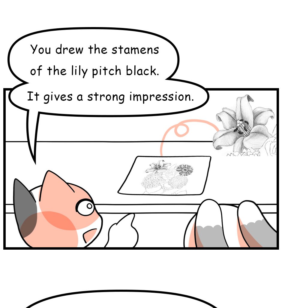 Mikesaka Art Class (◆Episodes are about art methods.) - Episode 150, Page 9: 117. ◆Adding Line Art Details