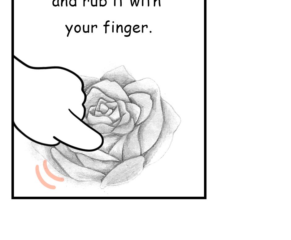 Mikesaka Art Class (◆Episodes are about art methods.) - Episode 151, Page 2: 118. ◆Creating Texture by Rubbing