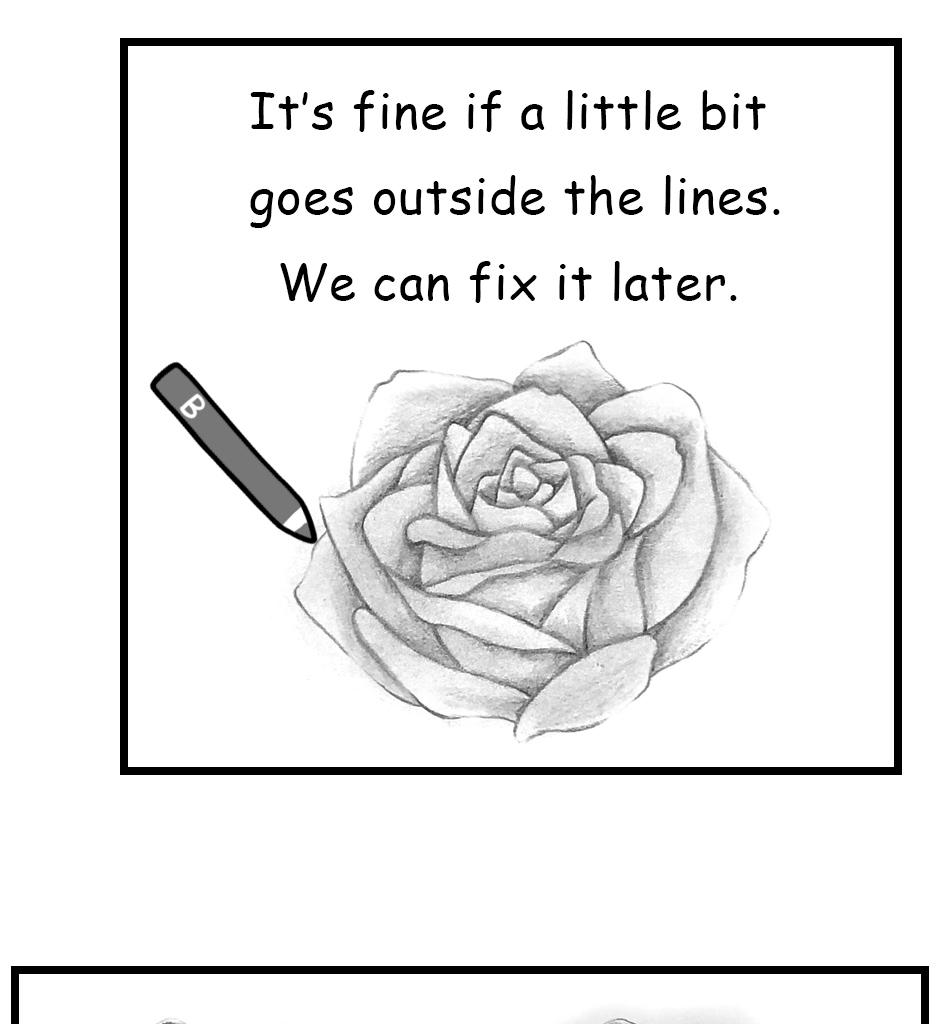 Mikesaka Art Class (◆Episodes are about art methods.) - Episode 151, Page 3: 118. ◆Creating Texture by Rubbing