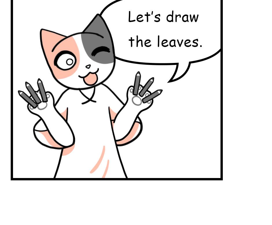 Mikesaka Art Class (◆Episodes are about art methods.) - Episode 152, Page 1:  119. ◆Leaf Details