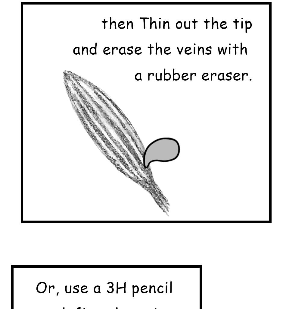 Mikesaka Art Class (◆Episodes are about art methods.) - Episode 152, Page 3:  119. ◆Leaf Details