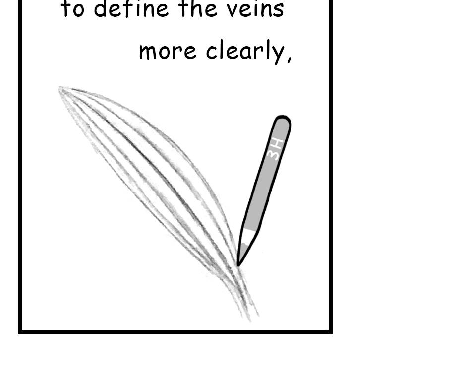 Mikesaka Art Class (◆Episodes are about art methods.) - Episode 152, Page 3:  119. ◆Leaf Details