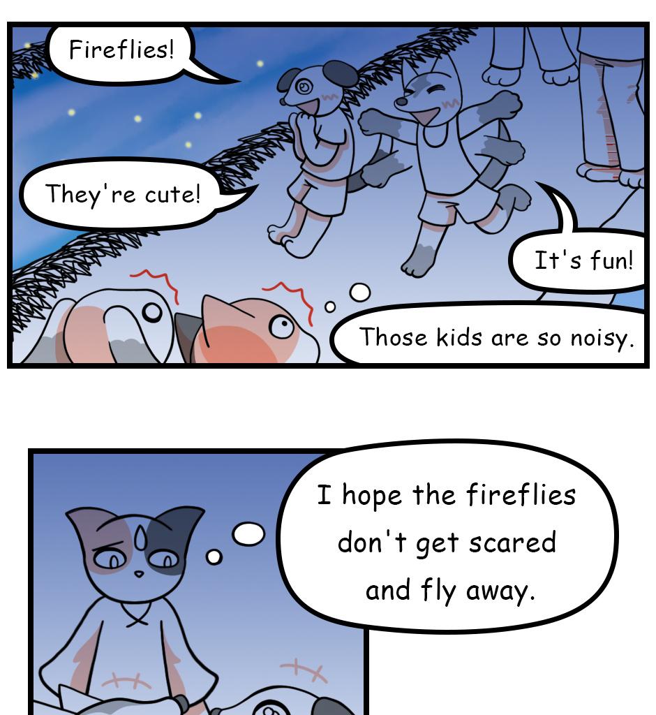 Mikesaka Art Class (◆Episodes are about art methods.) - Episode 153, Page 9: 120. Firefly Night