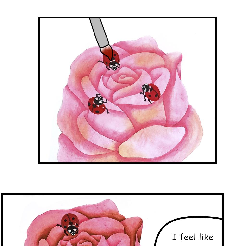 Mikesaka Art Class (◆Episodes are about art methods.) - Episode 155, Page 10: 122. ◆Painting Roses in Watercolor
