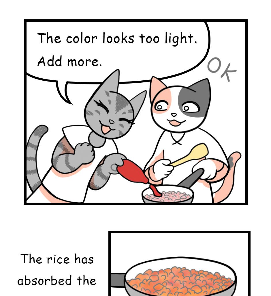 Mikesaka Art Class (◆Episodes are about art methods.) - Episode 157, Page 7: 124. The Omurice Recipe