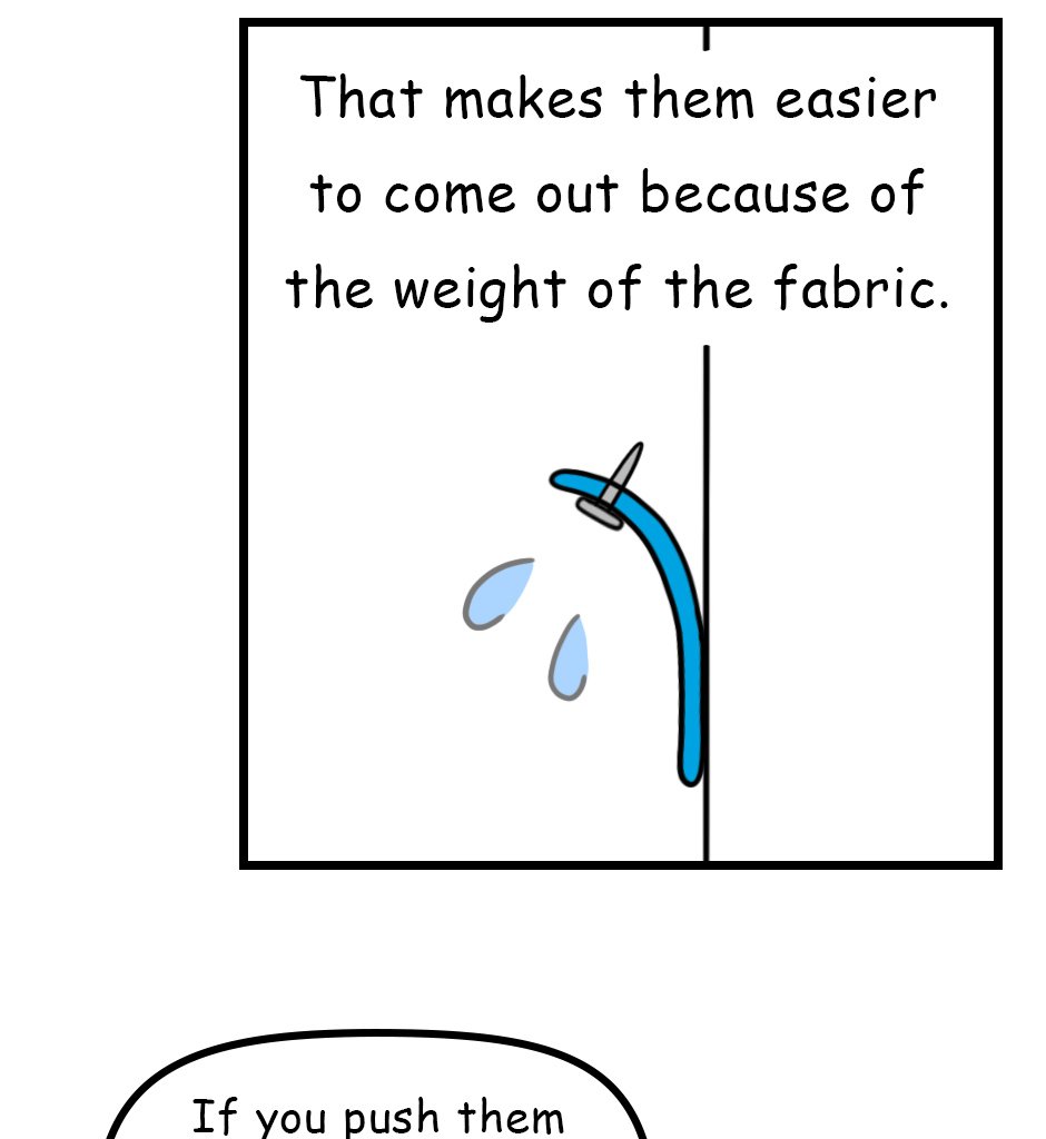 Mikesaka Art Class (◆Episodes are about art methods.) - Episode 158, Page 5: 125. Pushpin Problems