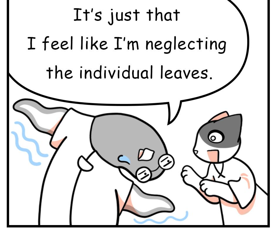 Mikesaka Art Class (◆Episodes are about art methods.) - Episode 161, Page 2: 128. ◆Painting Forest Leaves in Detail