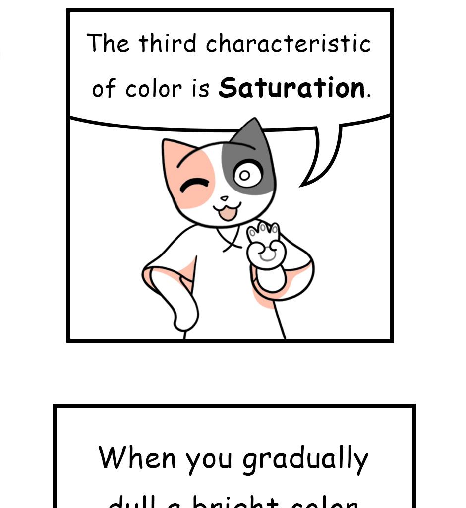Mikesaka Art Class (◆Episodes are about art methods.) - Episode 162, Page 2: 129. ◆Saturaion