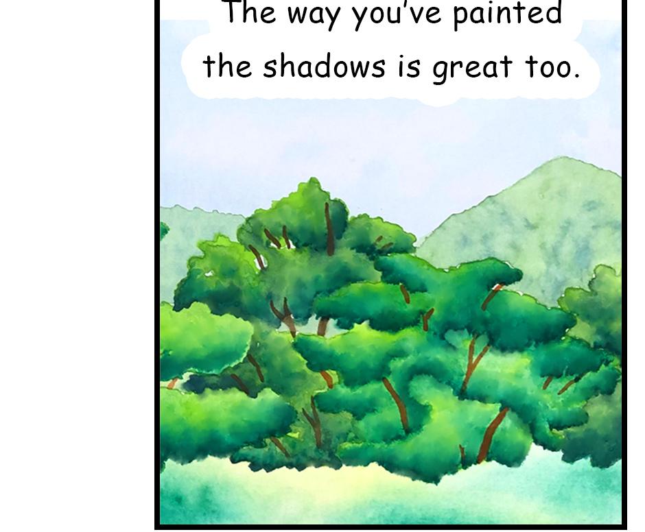 Mikesaka Art Class (◆Episodes are about art methods.) - Episode 163, Page 3: 130. ◆Forest Drawing Tips