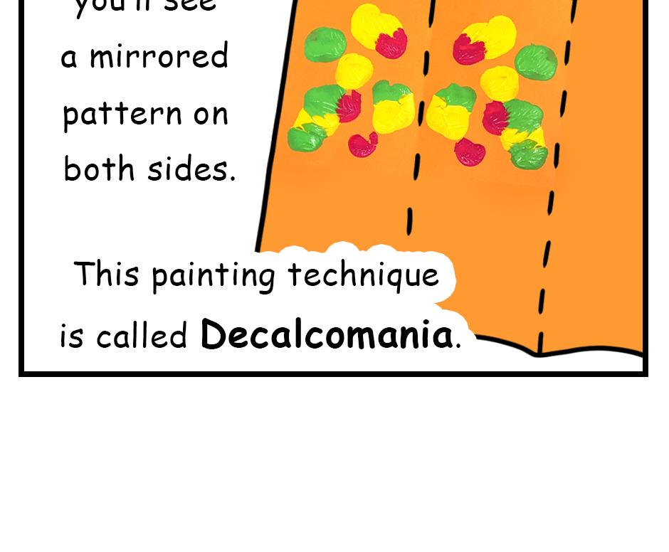 Mikesaka Art Class (◆Episodes are about art methods.) - Episode 167, Page 5: 134. ◆Decalcomania Magic