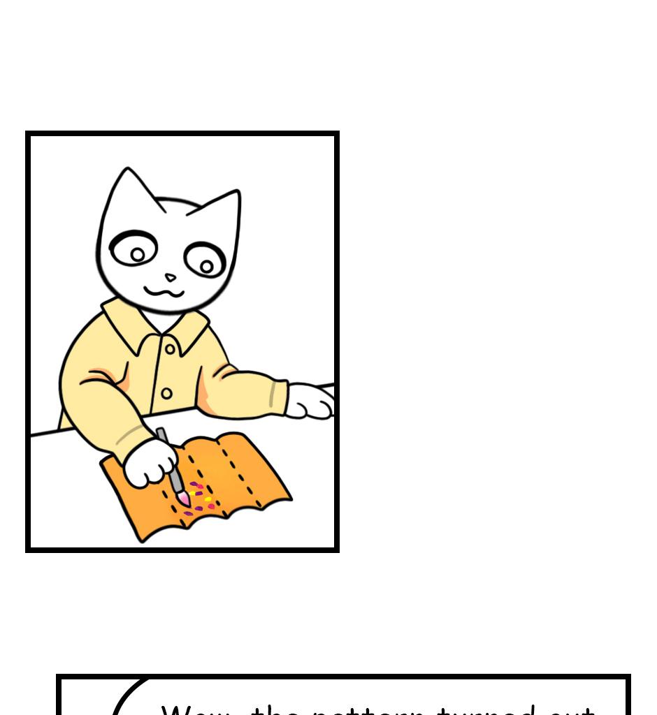 Mikesaka Art Class (◆Episodes are about art methods.) - Episode 167, Page 7: 134. ◆Decalcomania Magic