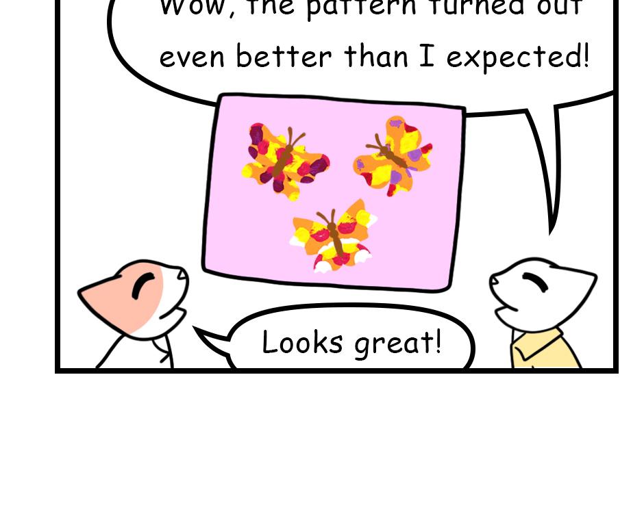 Mikesaka Art Class (◆Episodes are about art methods.) - Episode 167, Page 7: 134. ◆Decalcomania Magic
