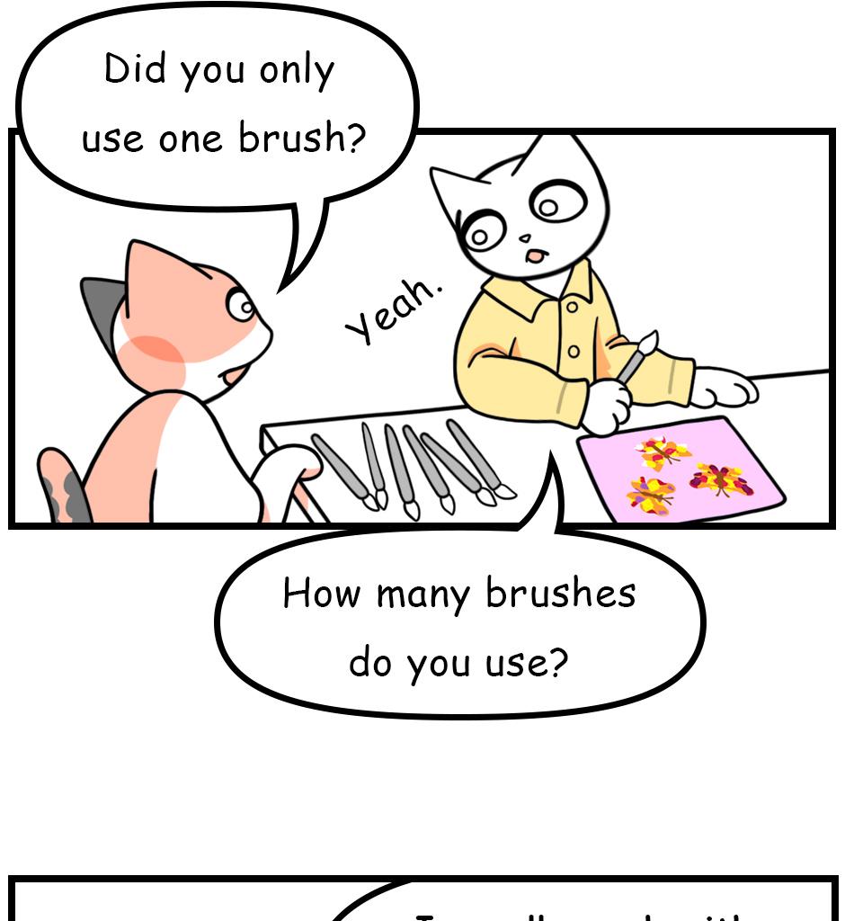 Mikesaka Art Class (◆Episodes are about art methods.) - Episode 167, Page 8: 134. ◆Decalcomania Magic