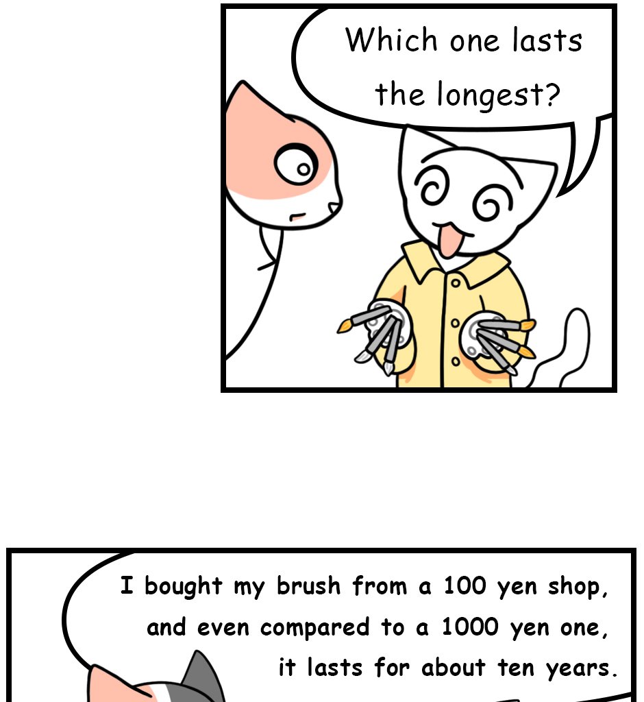 Mikesaka Art Class (◆Episodes are about art methods.) - Episode 168, Page 10: 135. ◆Brush Types and Uses