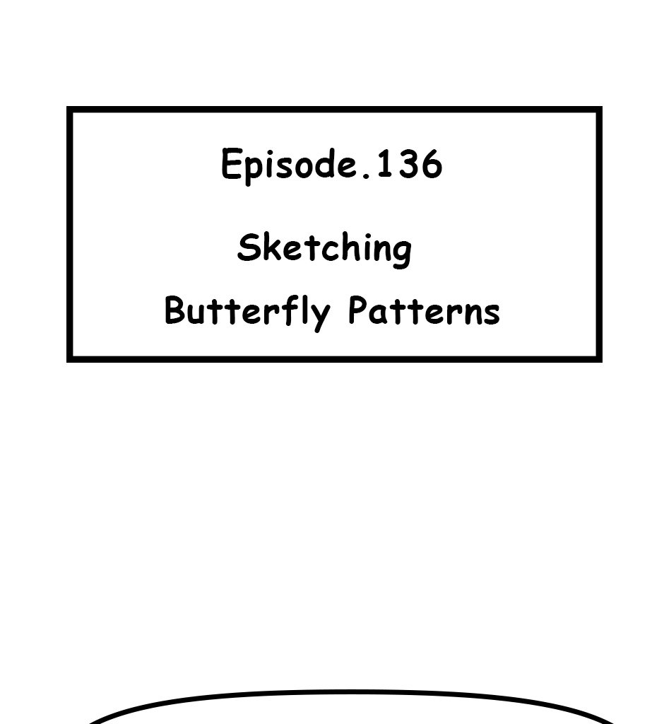 Mikesaka Art Class (◆Episodes are about art methods.) - Episode 169, Page 1: 136. ◆Sketching Butterfly Patterns
