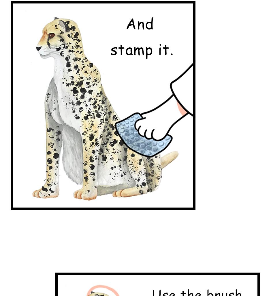 Mikesaka Art Class (◆Episodes are about art methods.) - Episode 174, Page 4: 139. ◆Painting Cheetah Patterns