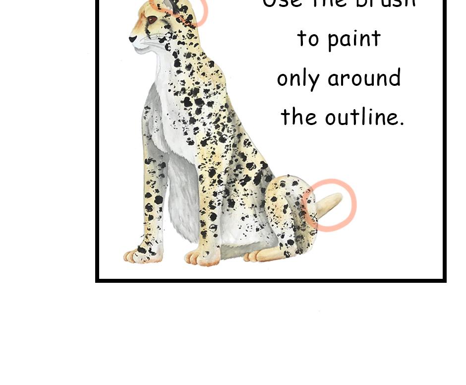 Mikesaka Art Class (◆Episodes are about art methods.) - Episode 174, Page 4: 139. ◆Painting Cheetah Patterns