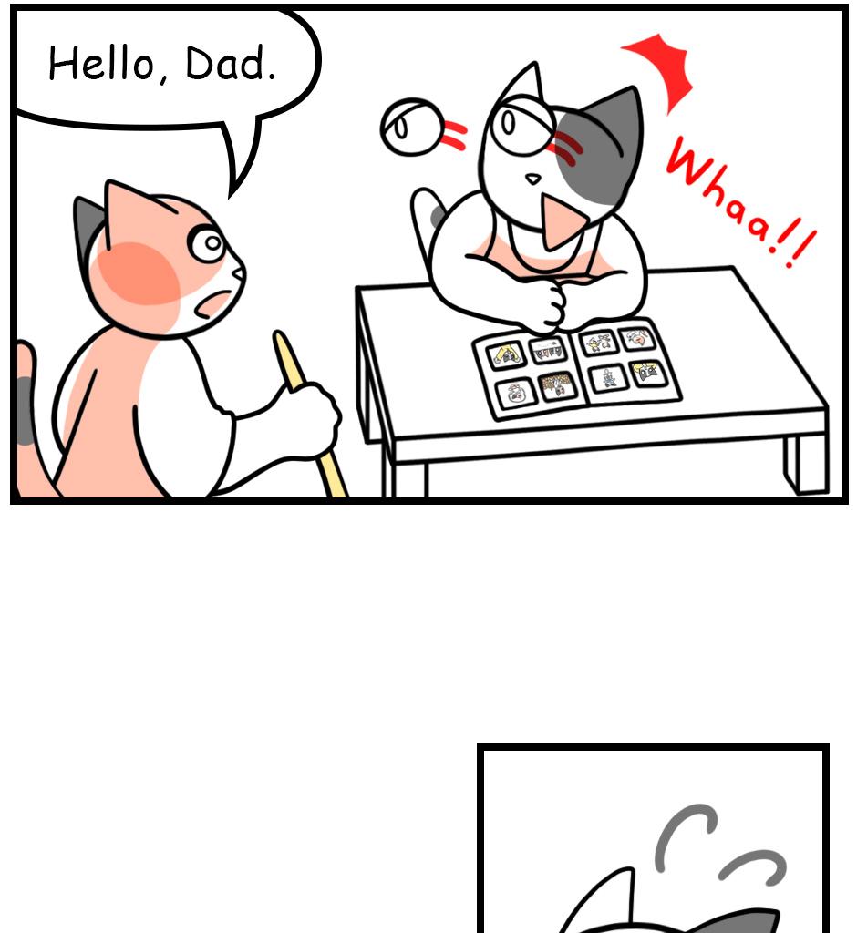 Mikesaka Art Class (◆Episodes are about art methods.) - Episode 179, Page 3: 144. Startled Dad